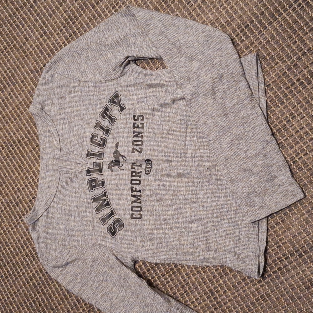 Dazy Gray Long Sleeve Shirt